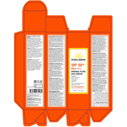 Maruderm 50+SPF 100% Mineral Filter Facial Sunscreen 50 ml