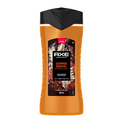Axe Premium Collection Shower Gel Copper Santal 3 in 1 Body Hair Face 300 ml