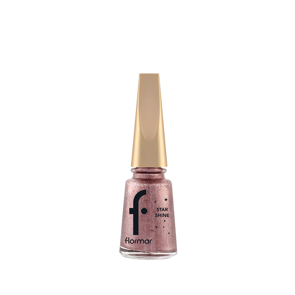 Flormar Star Shine Intensely Pigmented Metallic Look Nail Polish 020 Pink Gift