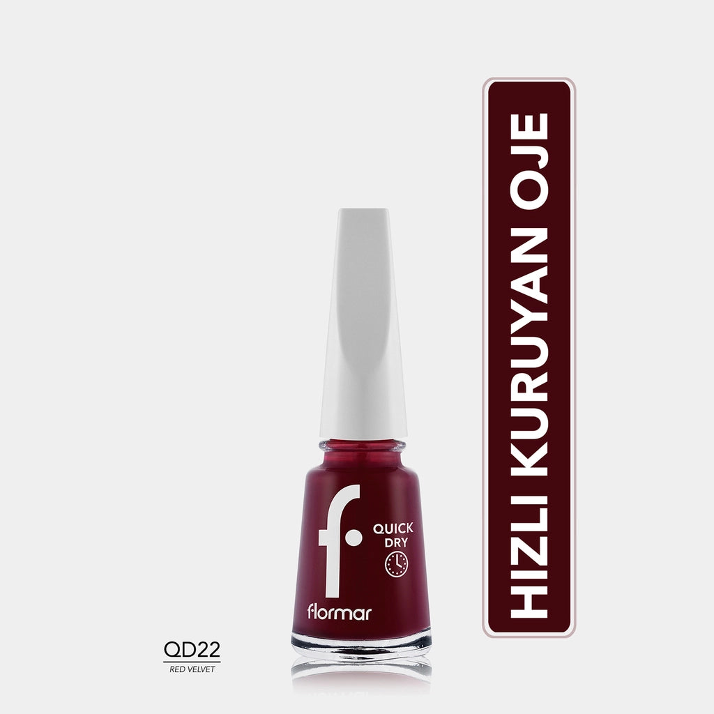Flormar Quick Dry Fast Drying Intense Pigmented Nail Polish 012 Everyday Trick New