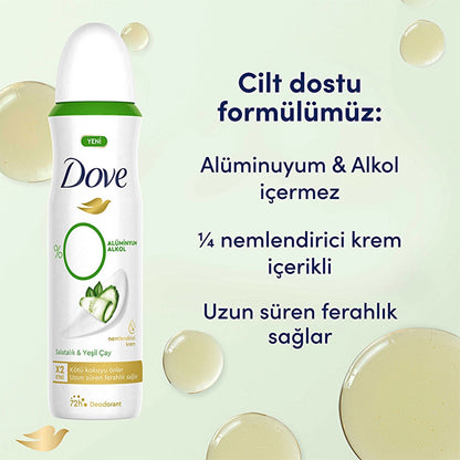 Dove 0% Aluminum Cucumber &amp; Green Tea Women&