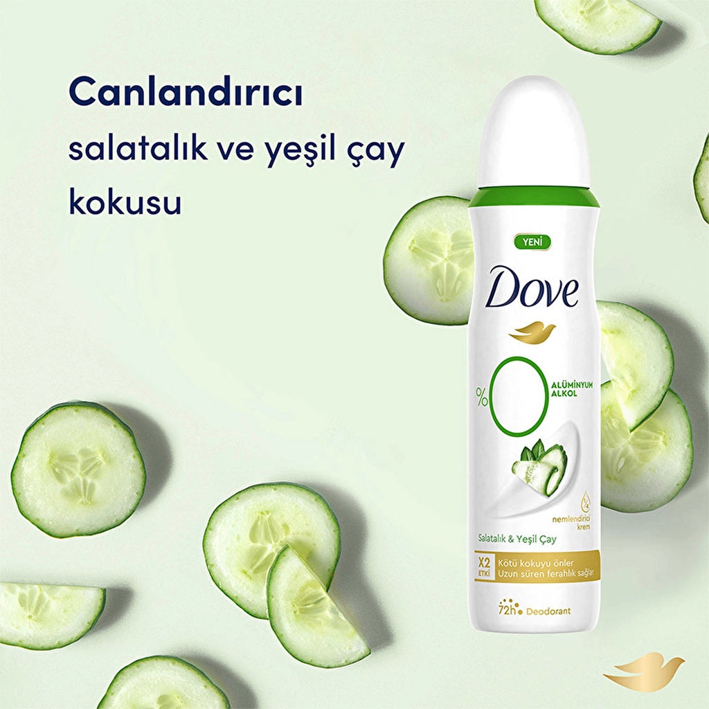 Dove 0% Aluminum Cucumber &amp; Green Tea Women&