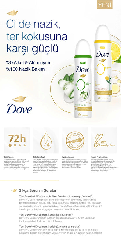 Dove 0% Aluminum Lemon Blossom &amp; Vanilla Women&