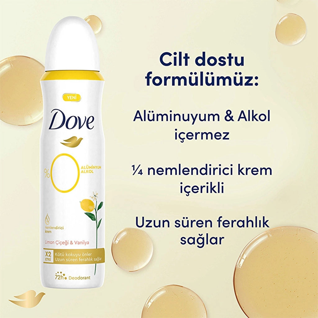 Dove 0% Aluminum Lemon Blossom &amp; Vanilla Women&
