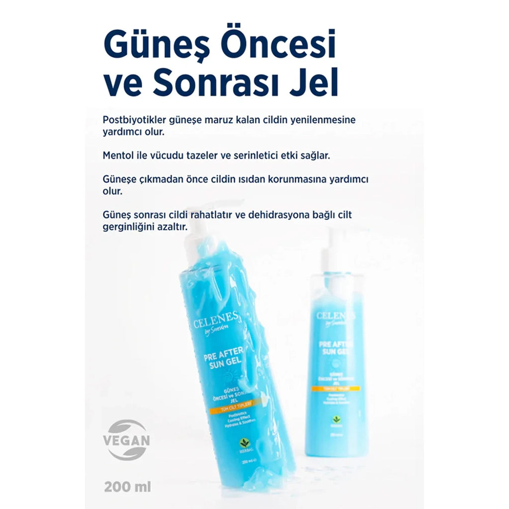 Celenes Herbal After Sun Moisturizing &amp; Refreshing Gel 200 ml