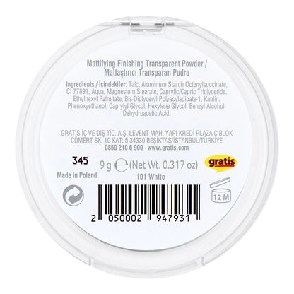 Beaulis Finish It Transparent Fixing Powder 101 White