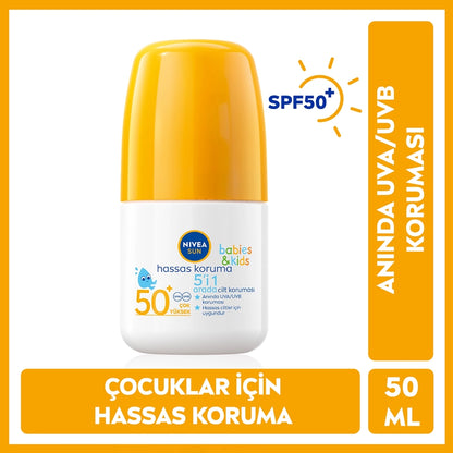 Nivea Sun Sensitive Protection for Babies Sun Roll-on 50SPF 50 ml