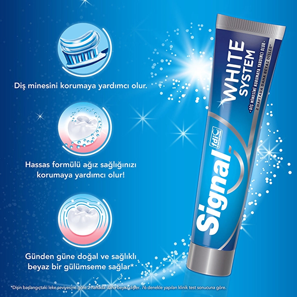 Signal White System Toothpaste 75 ml + White Now Original 75 ml