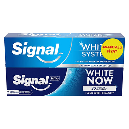Signal White System Toothpaste 75 ml + White Now Original 75 ml