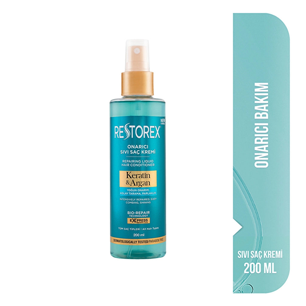 Restorex Keratin &amp; Argan Repair Liquid Hair Care Cream 200 ml