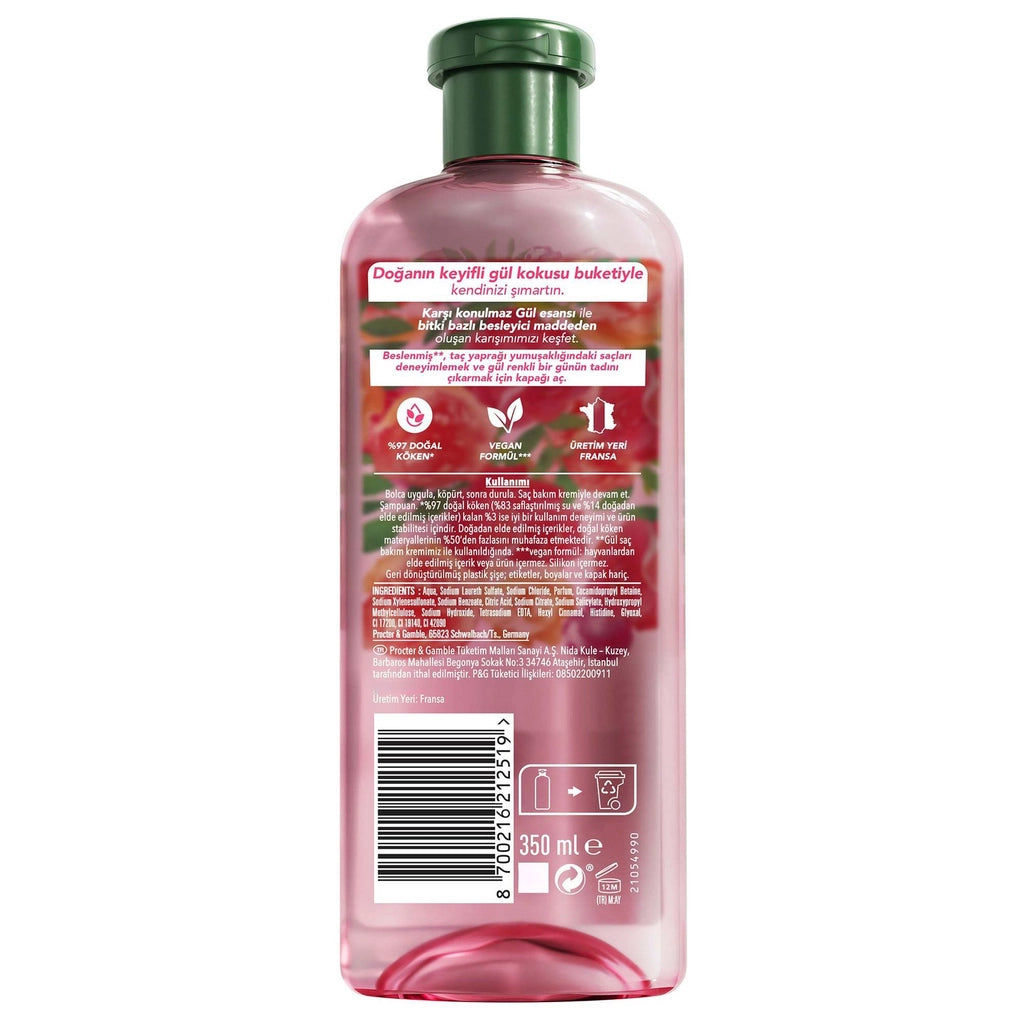 Herbal Essences Velvety Softness Rose Scented Shampoo 350 ml