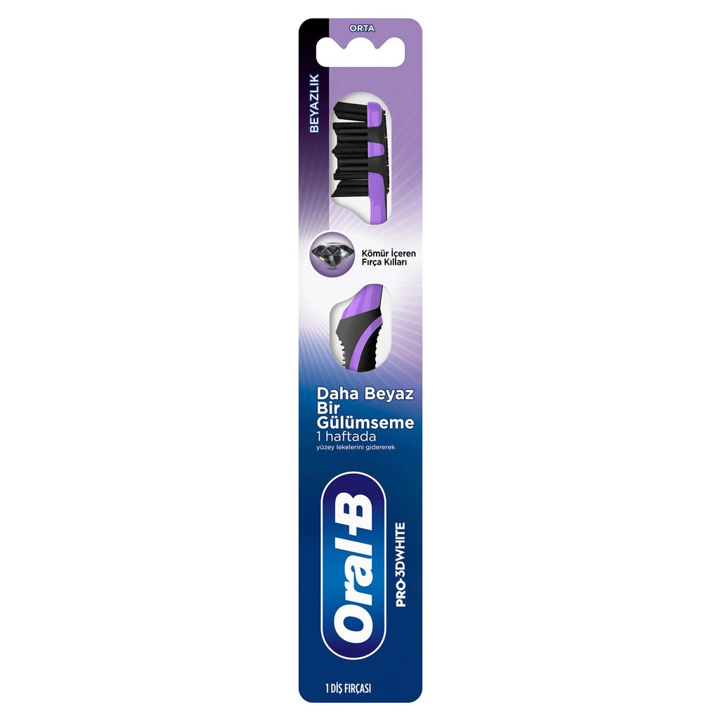 Oral-B Pro-3D White Charcoal Whiteness Toothbrush (Medium)