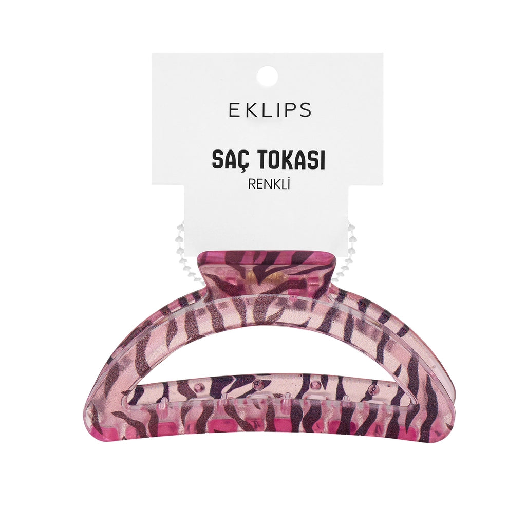 Eklips Zebra Oval Latch Buckle Pink