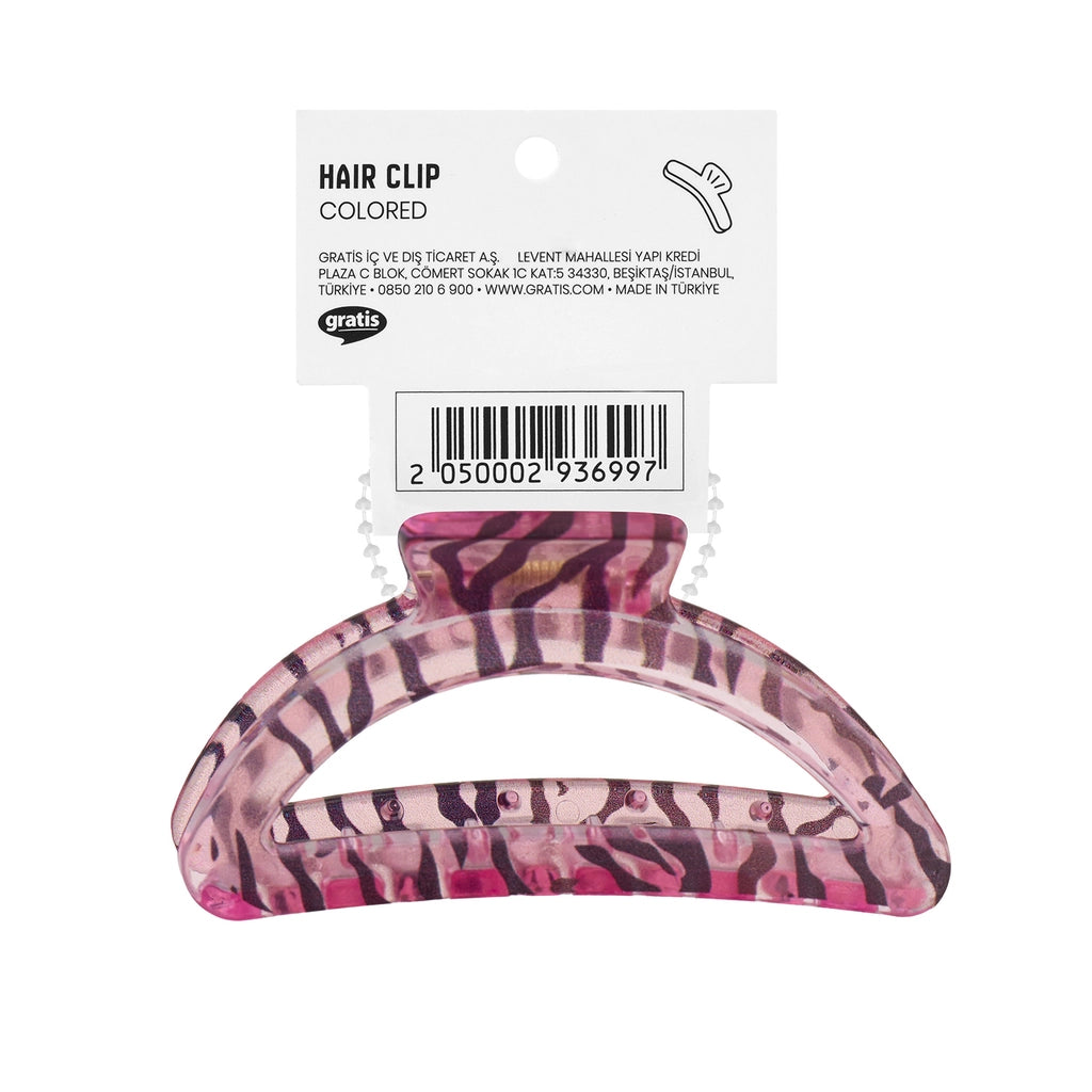 Eklips Zebra Oval Latch Buckle Pink