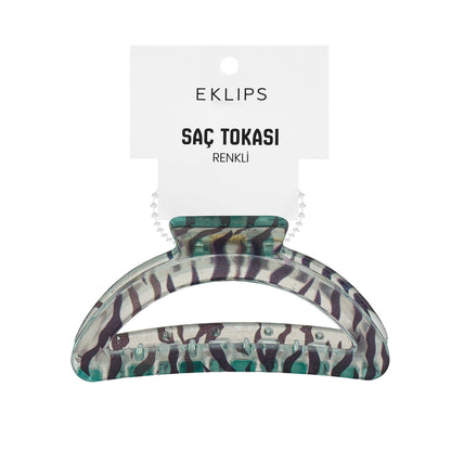 Eklips Zebra Oval Latch Buckle Green