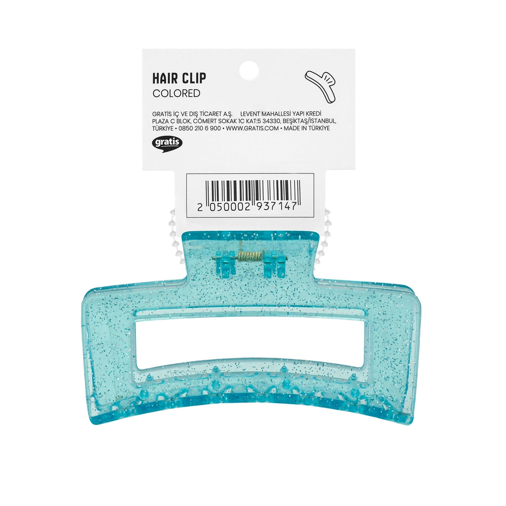 Eklips Rectangular Latch Buckle Silvery Blue
