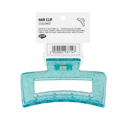 Eklips Rectangular Latch Buckle Silvery Blue