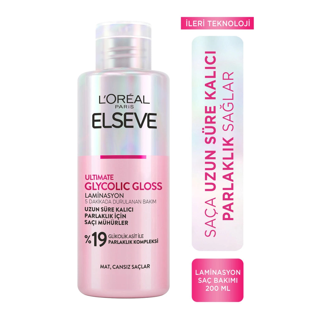 Loreal Paris Elseve Ultimate Glycolic Gloss Lamination Sealing Shine 200 ml