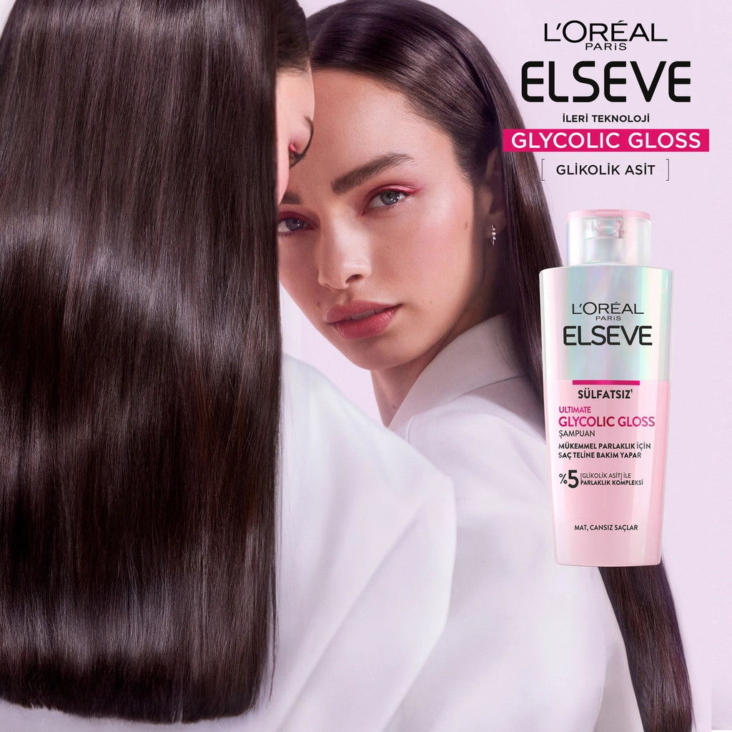 Loreal Paris Elseve Ultimate Glycolic Gloss Conditioning Shampoo for Perfect Shine 200 ml