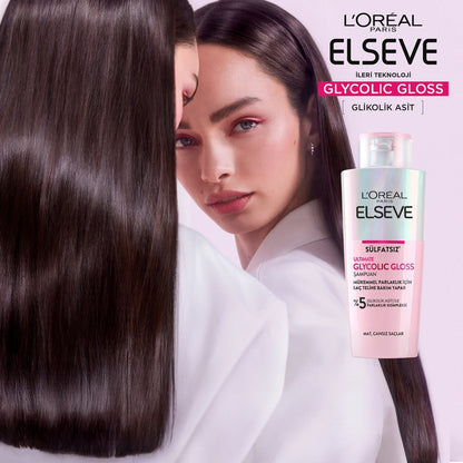 Loreal Paris Elseve Ultimate Glycolic Gloss Conditioning Shampoo for Perfect Shine 200 ml