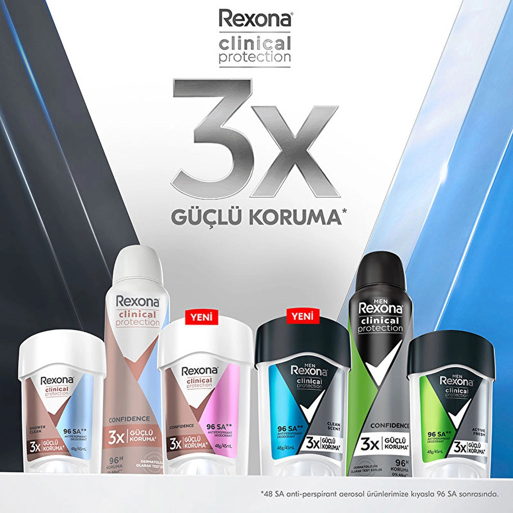 Rexona Men Clinical Protection Male Stick Deodorant Clean Scent 45 ml