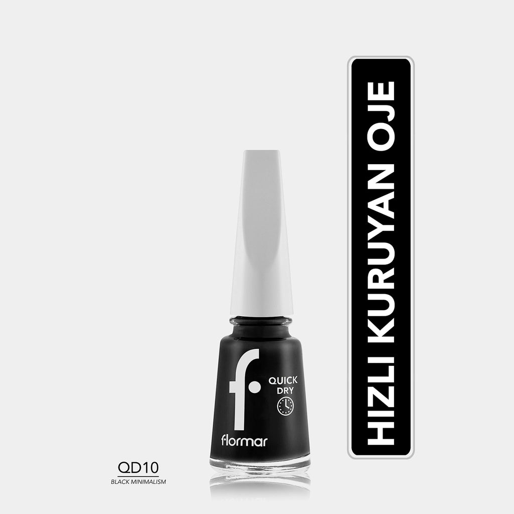 Flormar Quick Dry Fast Drying Intense Pigmented Nail Polish 012 Everyday Trick New