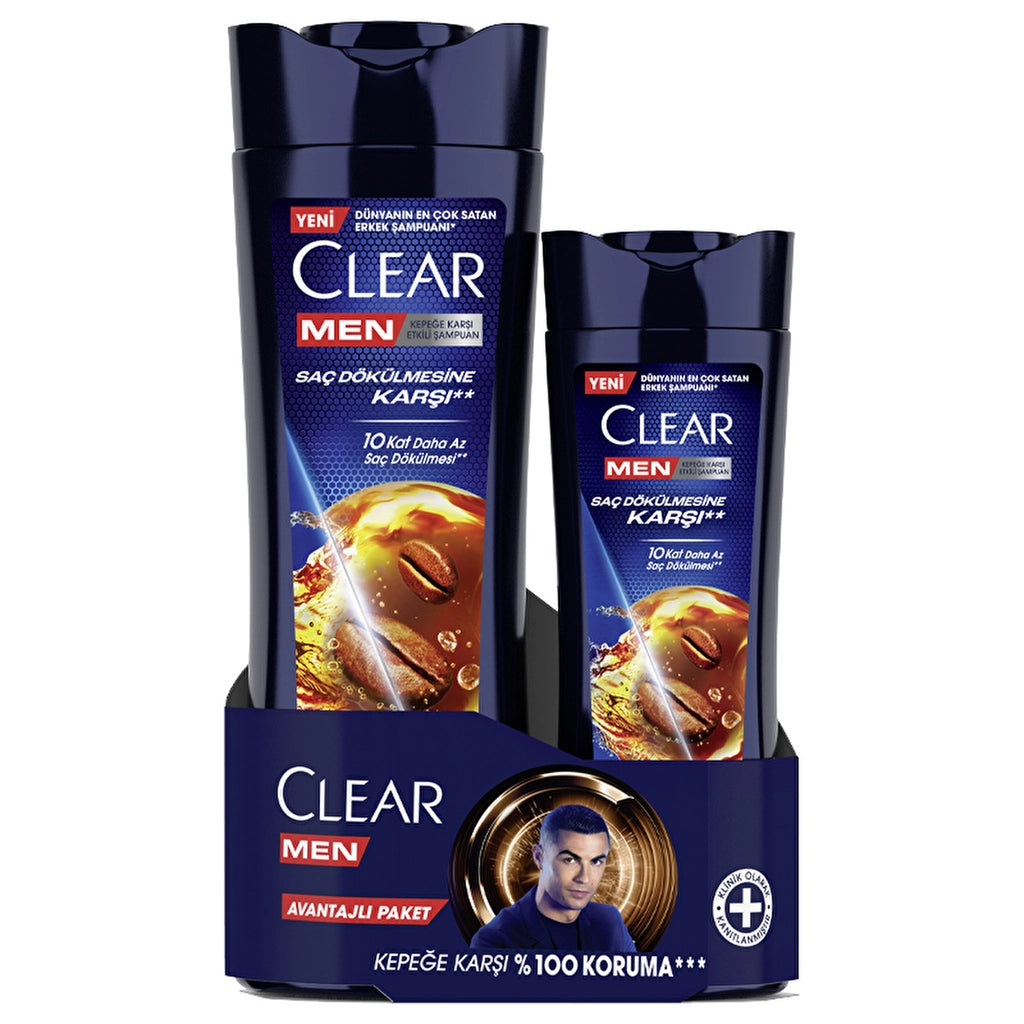 Clear Men Effective Shampoo Against Dandruff Against Hair Loss 350 ml + 180 ml