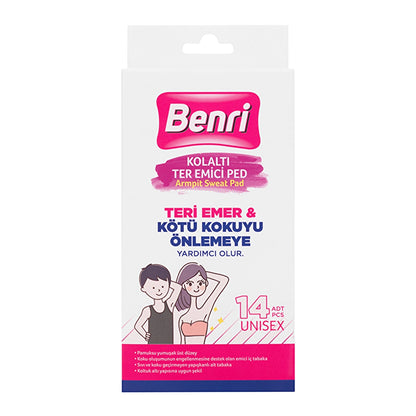 Benri Sweat Absorbing Underarm Pad 14 Pack