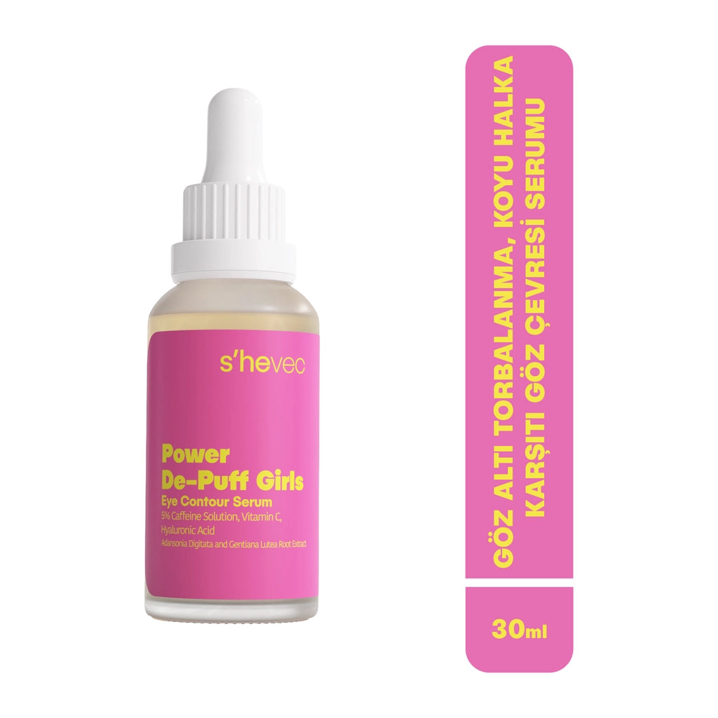 She Vec Power De-Puff Girls Anti-Under Eye Bagging and Dark Circle Eye Contour Serum 30 ml
