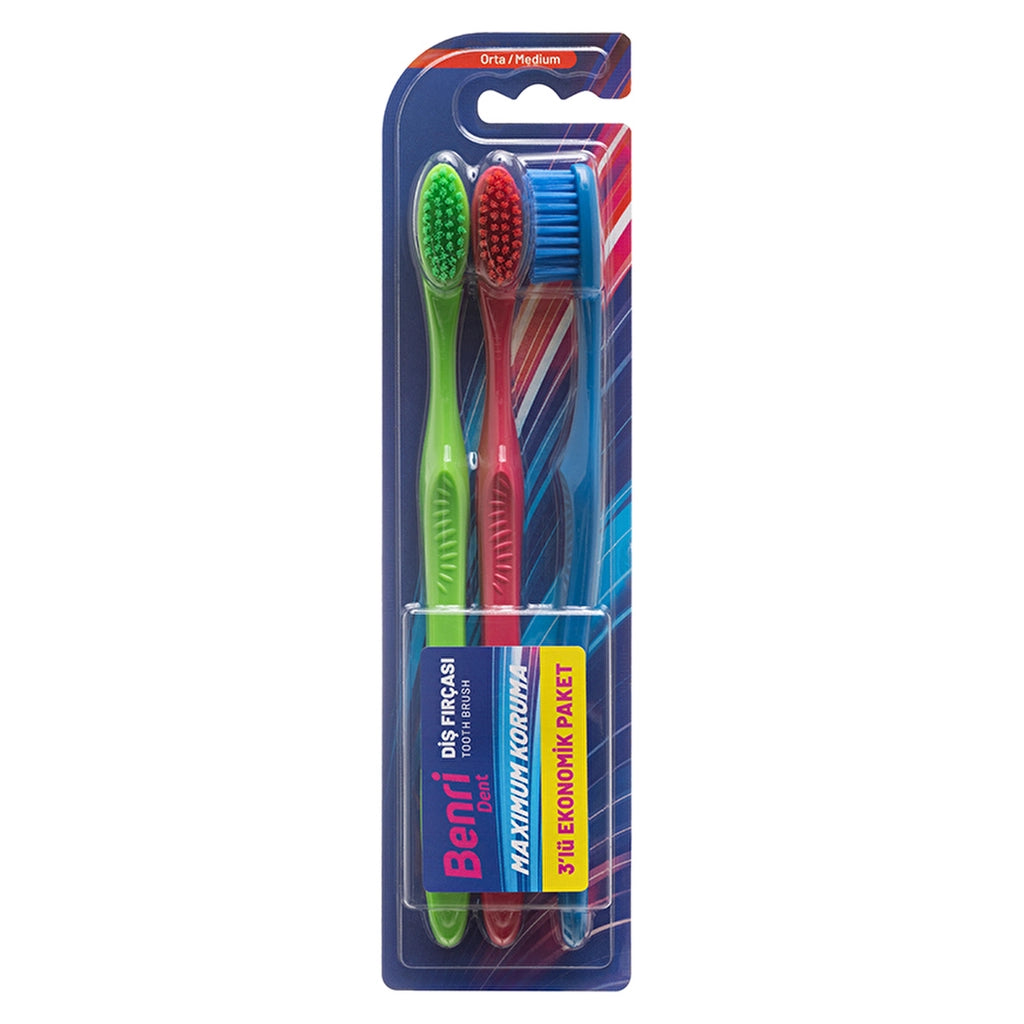 Benri Dent 3-pack Toothbrush