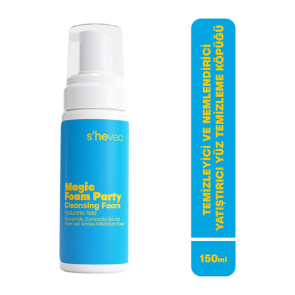She Vec Magic Foam Party Cleansing, Moisturizing and Soothing Facial Cleansing Foam 150 ml