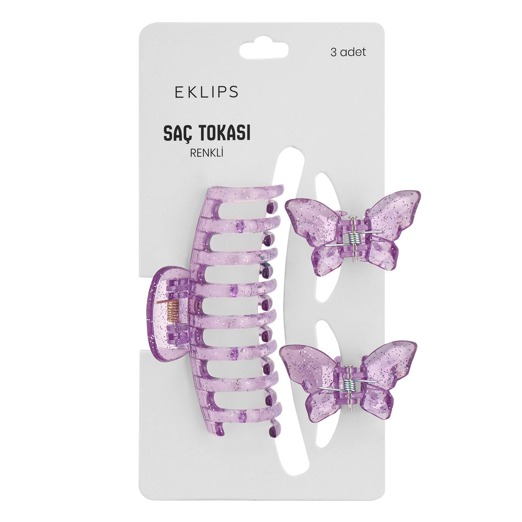 Eklips Butterfly Latch Buckle Set Lilac