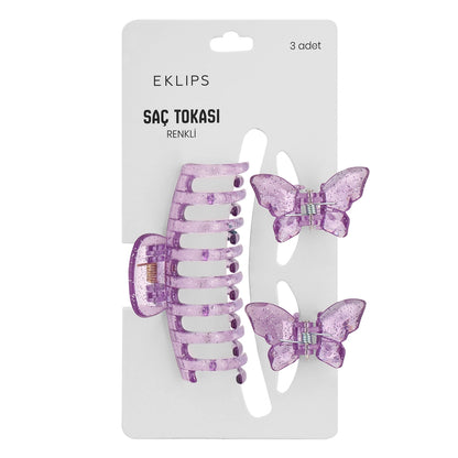 Eklips Butterfly Latch Buckle Set Lilac