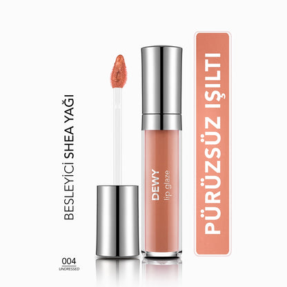 Flormar Dewy Lip Glaze Lip Gloss 005 Bronze Statue