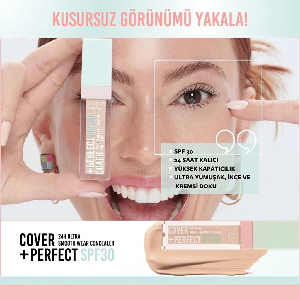 Show by Pastel Cover+Perfect Concealer SPF30 Ultra Concealer 302 Light Rose