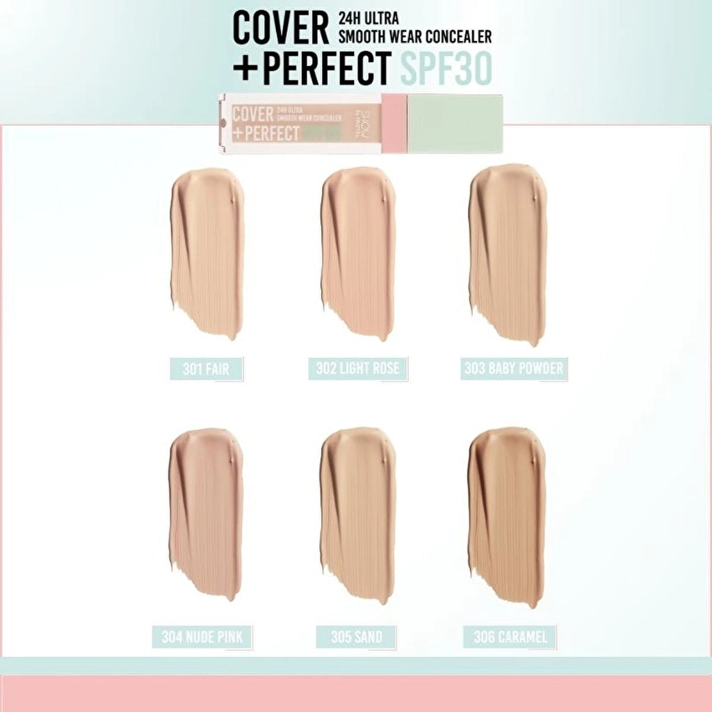 Show by Pastel Cover+Perfect Concealer SPF30 Ultra Concealer 302 Light Rose
