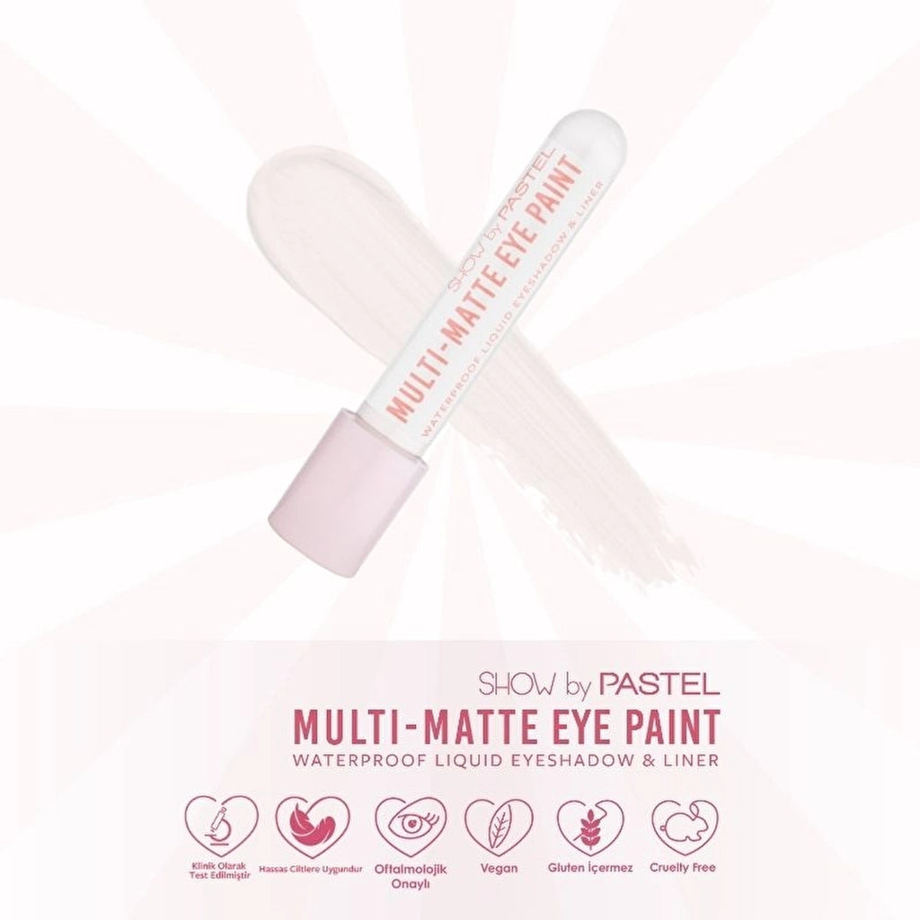 Show by Pastel Multi-Matte Eye Paint Waterproof Eyeshadow &amp; Liner Waterproof Matte Liquid Eyeshadow and Eyeliner 80 Real One