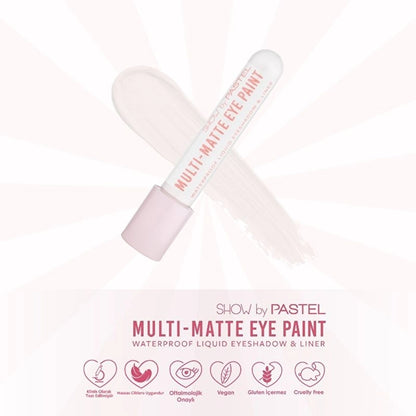Show by Pastel Multi-Matte Eye Paint Waterproof Eyeshadow &amp; Liner Waterproof Matte Liquid Eyeshadow and Eyeliner 80 Real One