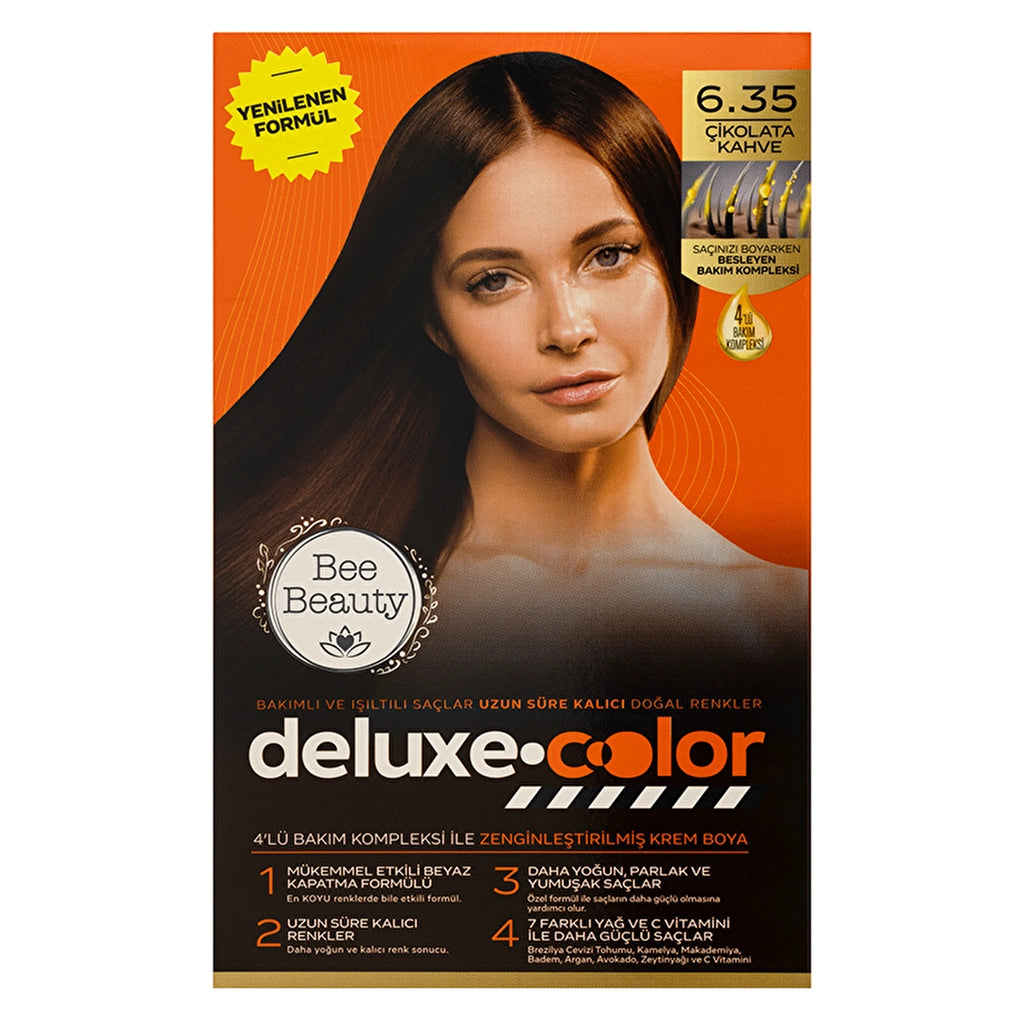 Bee Beauty Deluxe Color Kit Hair Dye 7.1 Ashy Auburn