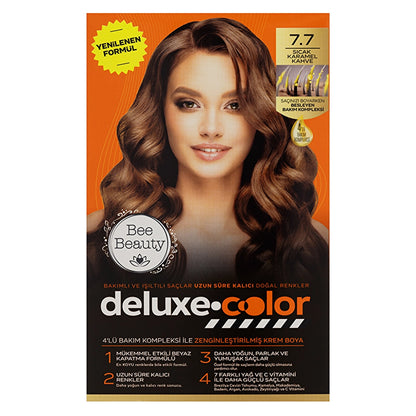 Bee Beauty Deluxe Color Kit Hair Dye 7.1 Ashy Auburn