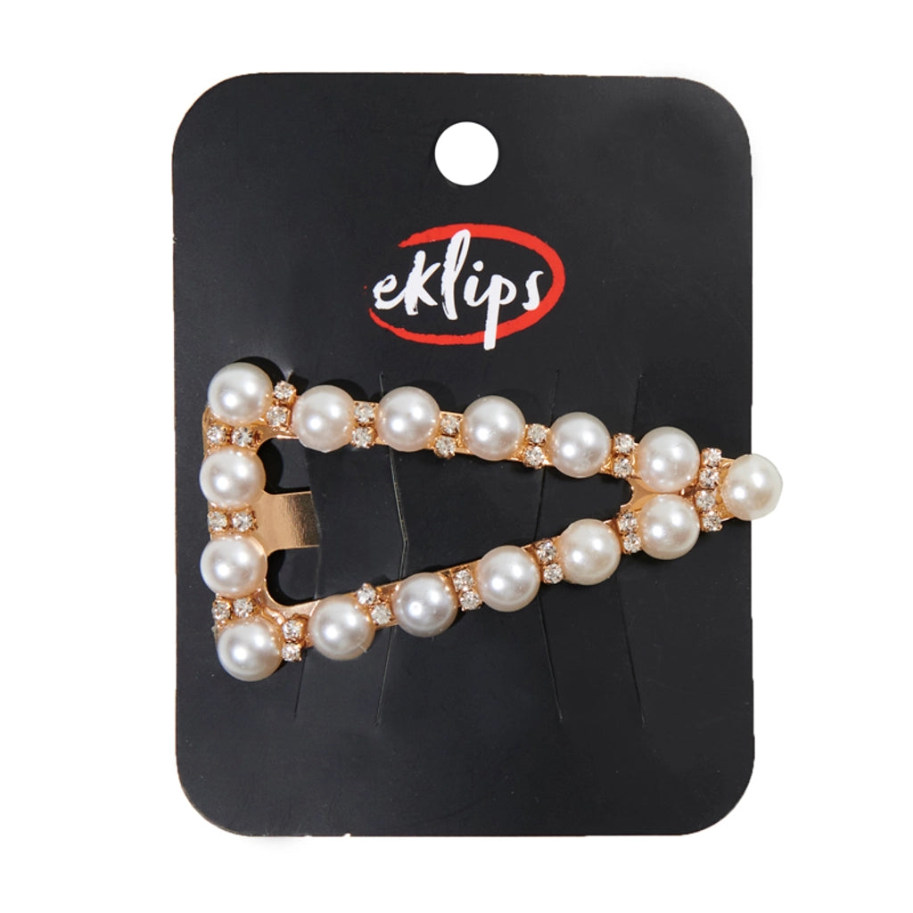 Eklips Triangle Snap Clasp with Pearls