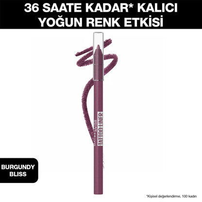 Maybelline New York Tattoo Liner Gel Eye Pencil Burgundy Bliss