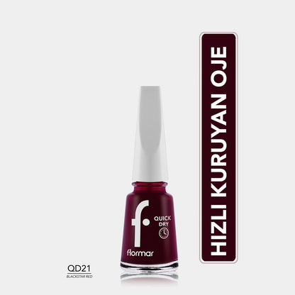Flormar Quick Dry Fast Drying Intense Pigmented Nail Polish 012 Everyday Trick New