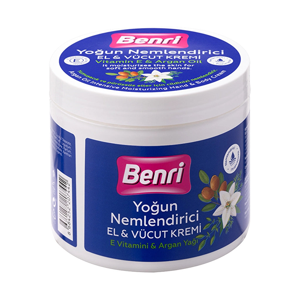 Benri Argan Oil Intensive Moisturizing Hand &amp; Body Cream 500 ml