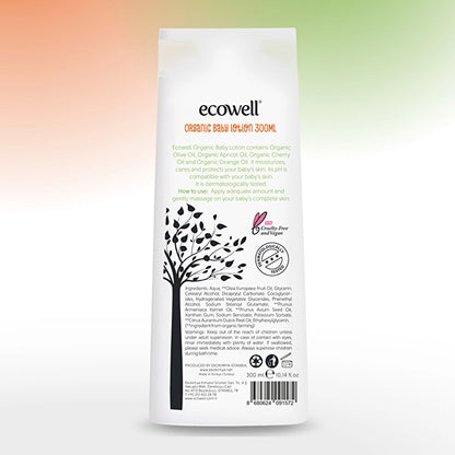 Ecowell Baby Face and Body Lotion 300 ml