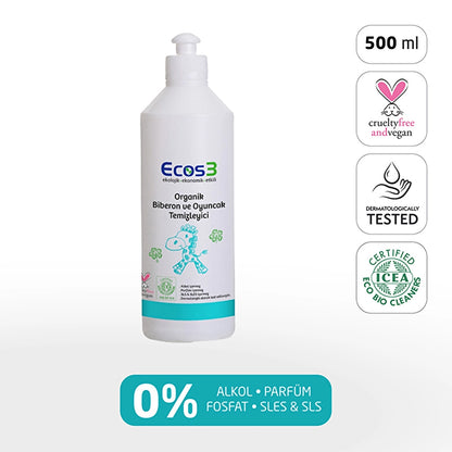 Ecos3 Organic Baby Bottle and Toy Cleaner 500 ml