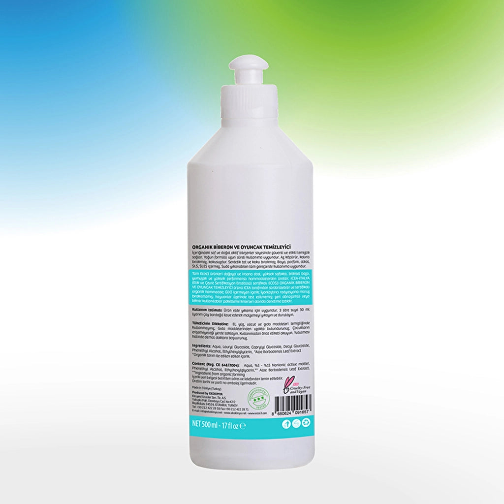Ecos3 Organic Baby Bottle and Toy Cleaner 500 ml