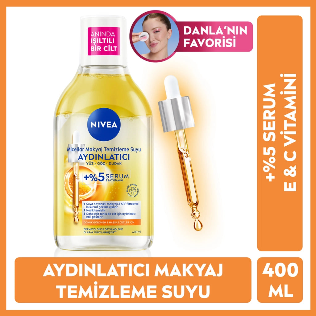 Nivea Brightening Micellar Makeup Cleansing Water with Serum 400 ml