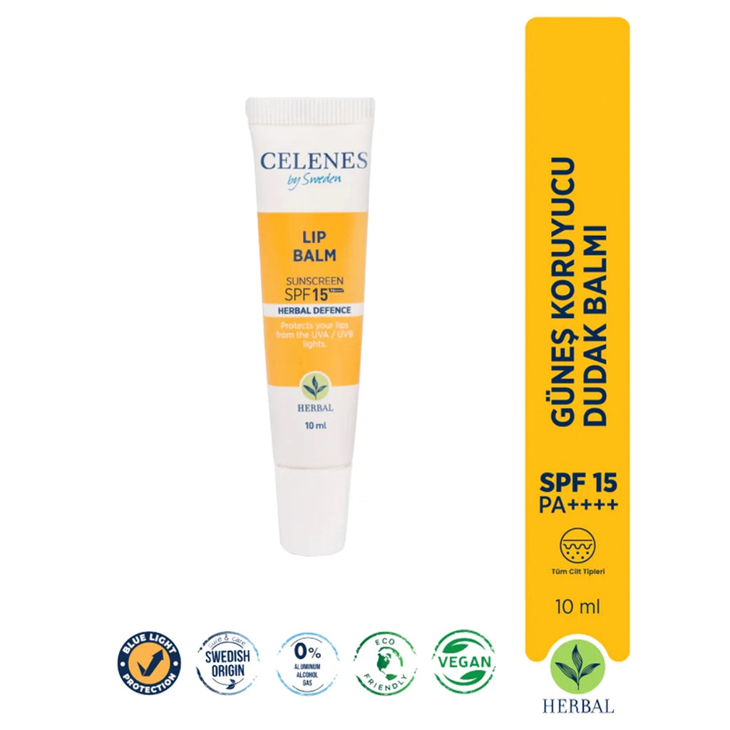Celenes Herbal Defense 15SPF Lip Balm with Sunscreen 10 ml