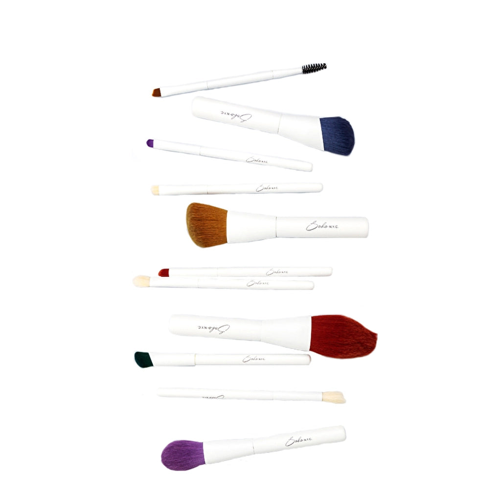 Soho N.Y.C. Vegan Makeup Brush Set 11-Piece